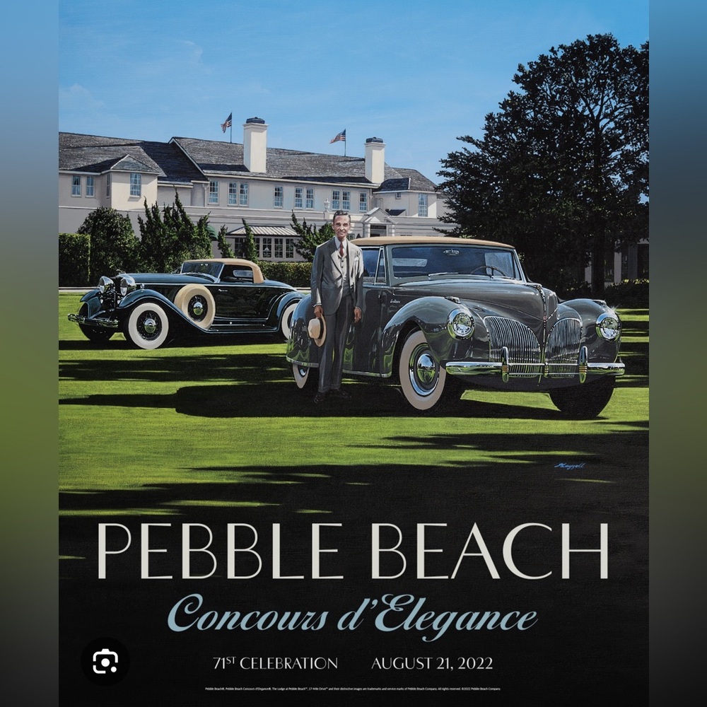 71st Pebble Beach Concours d'Elegance Poster 2022